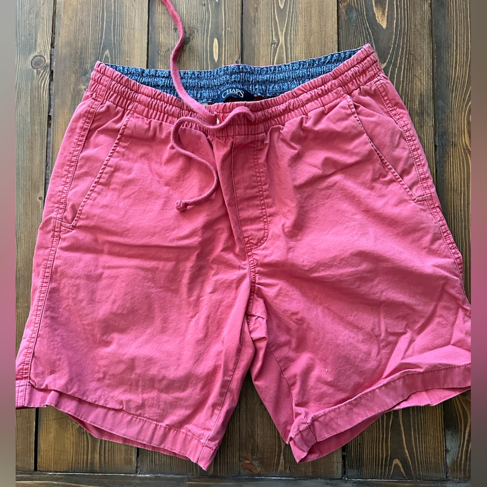 Chaps Coral Men's Flat Front Shorts